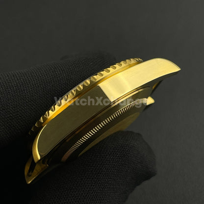 40mm Gold Stainless Steel Divers Watch Case GMT Submariner for NH35 NH36