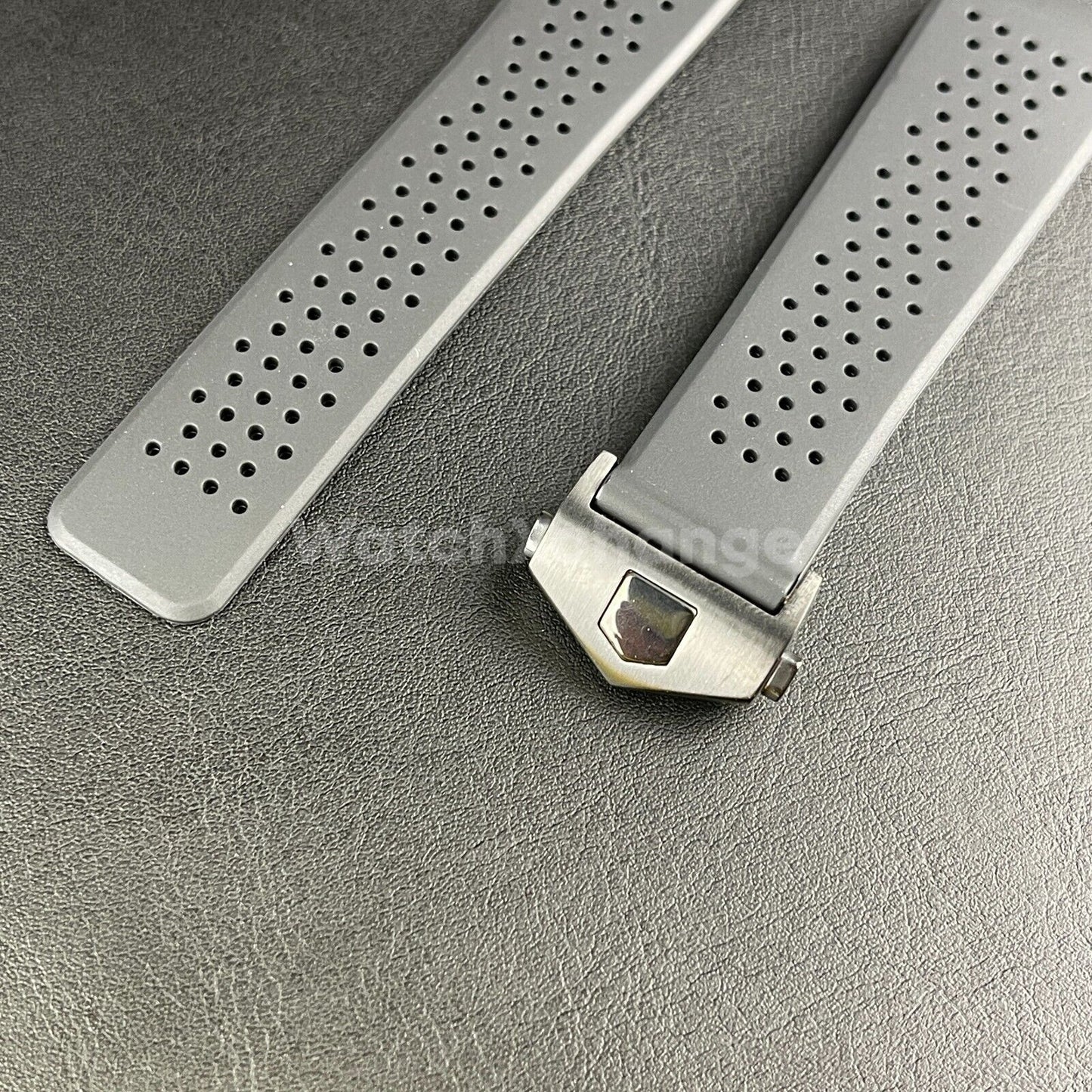 Rubber Silicone Watch Strap Band Mens Breathable Waterproof 22mm Fit TAG Heuer