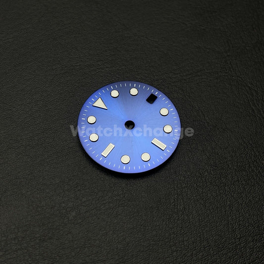 28.5mm Blue Watch Dial for SEIKO NH35 NH36 Movement Luminous