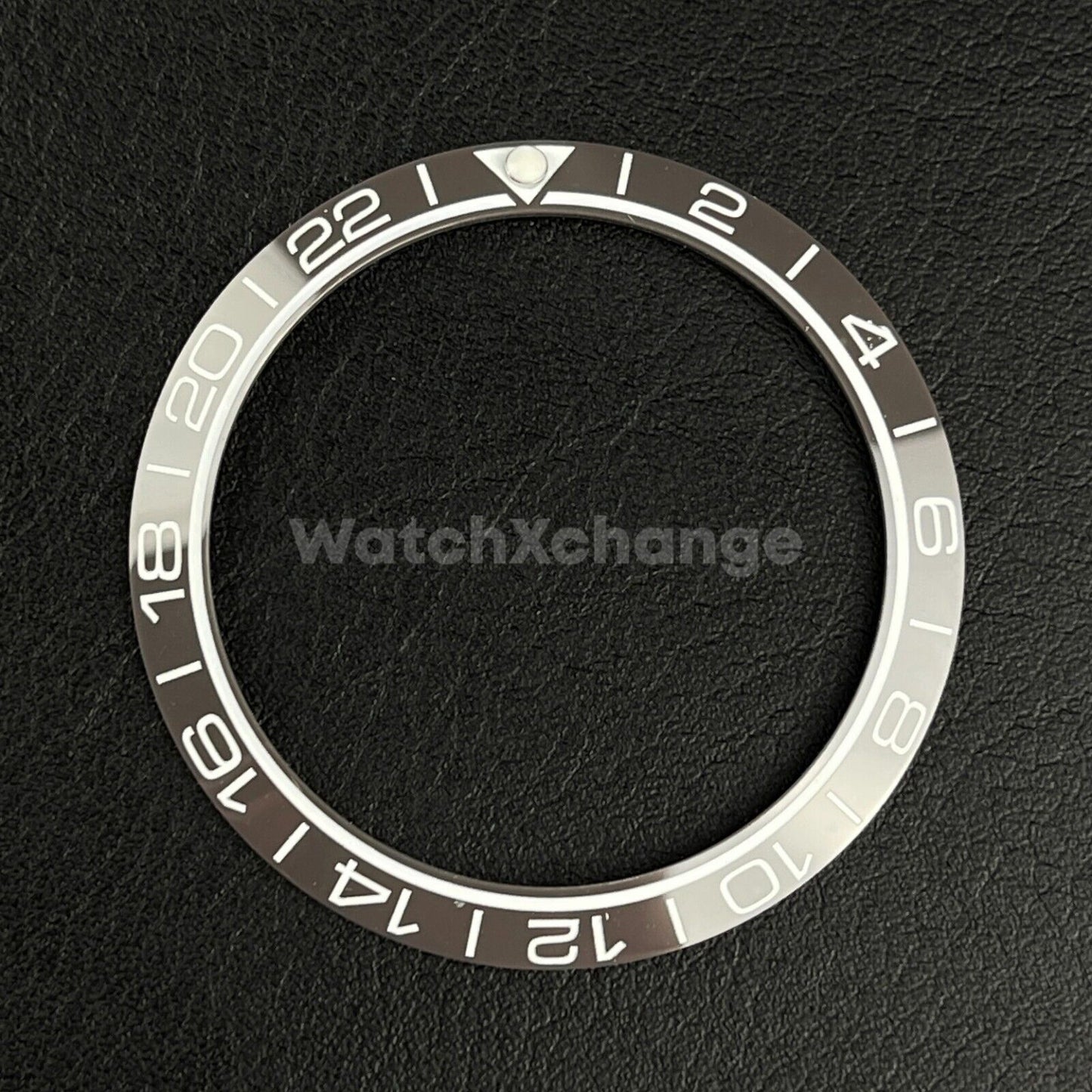 Grey Ceramic Bezel Insert 38mm GMT For Rolex Seiko SKX007 SKX009 SRPD Sloped