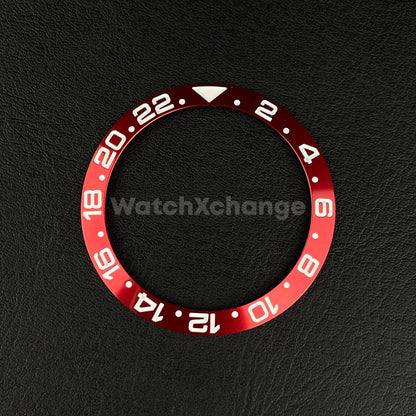 38mm Aluminium Bezel insert Red & White For Rolex Seiko SKX SRPD