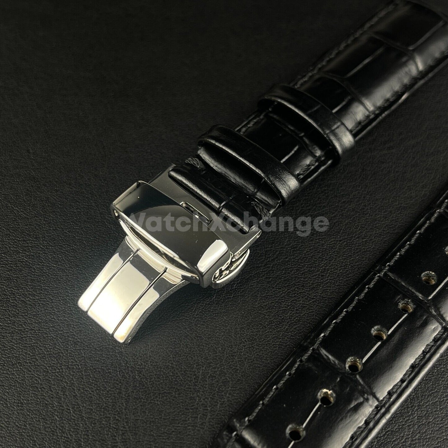 19mm 20mm Black Leather Strap For Tissot PRC200 T17 T41 T461 T014430A T014410A