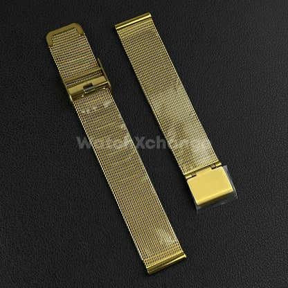 Gold Milanese Mesh Watch Strap Band Stainless Steel Metal 6mm - 18mm