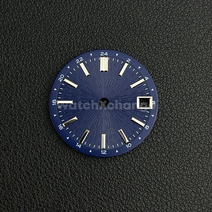 28.5mm Blue Radiating Firework Pattern Watch Dial for SEIKO NH34 NH35 Movement