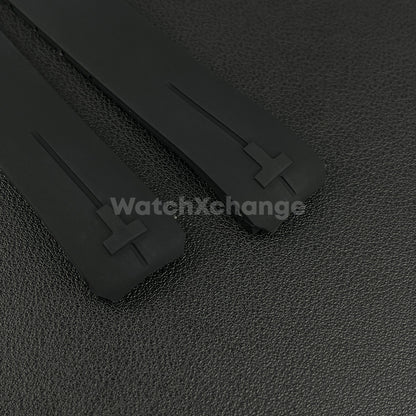 For T-TOUCH Watch TISSOT 20mm / 21mm Rubber Z353 Strap Band Clasp Buckle Black