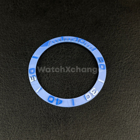 38mm Blue Ceramic bezel insert For Divers Watch Rolex Seiko SKX SRPD 