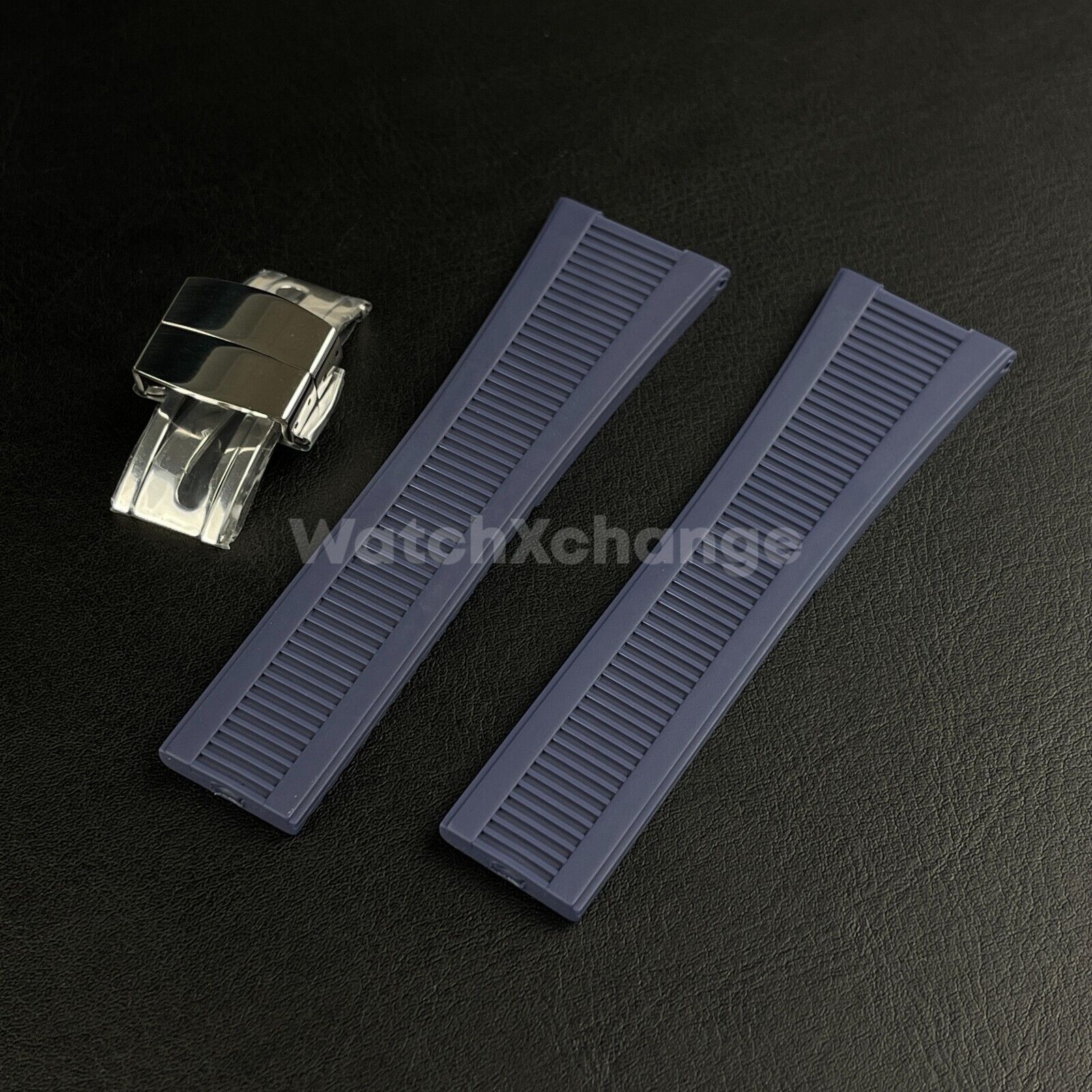 Blue Silicone Watch Band Fit for Patek Philippe Nautilus 5711/5712/5980 Strap