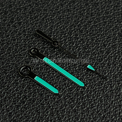 Black & Green Watch Hands For SEIKO NH35 NH36 Movements Style Triangle End