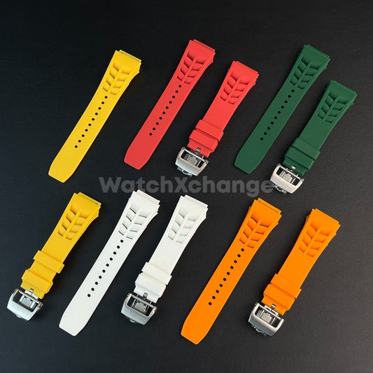 Waterproof Rubber Strap for Richard Mille Mens Silicone Watch Band 25mm