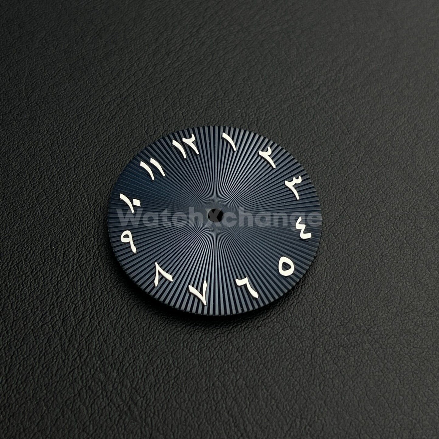 28.5mm Midnight Blue & Silver Arabic Watch Dial NH35 NH36 Movement Professional