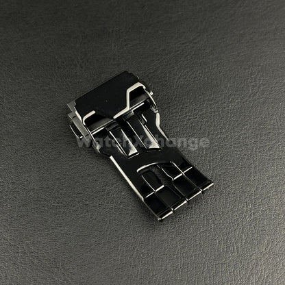 Black 20mm Clasp For HUBLOT Watch Rubber Strap Band Buckle Stainless Steel