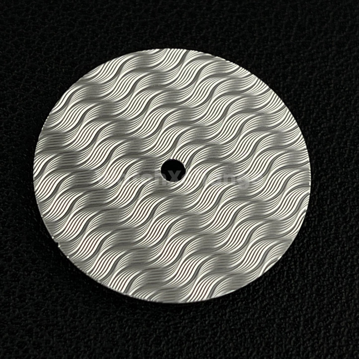 28.5mm Silver Wavy Texture Watch Dial Face for SEIKO NH35 NH36 Movements