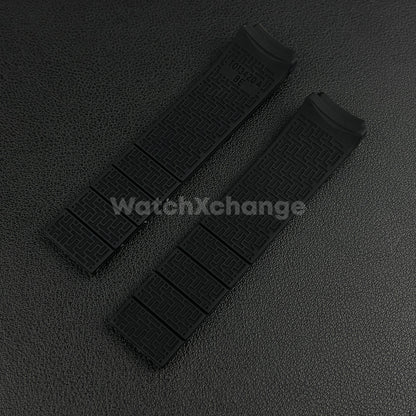 For T-TOUCH Watch TISSOT 20mm / 21mm Rubber Z353 Strap Band Clasp Buckle Black