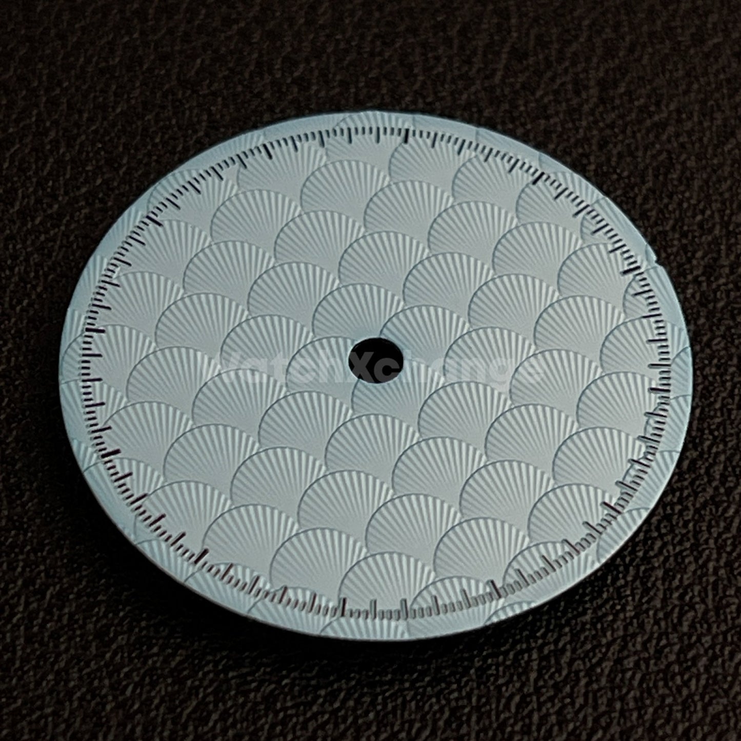 28.5mm Light Blue Shell Texture Watch Dial Face for SEIKO NH35 NH36 Movements
