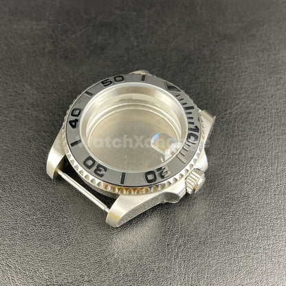 Diver 40mm SUB Watch Case fit NH35A NH36 10ATM Silver Colour Solid Back Sapphire