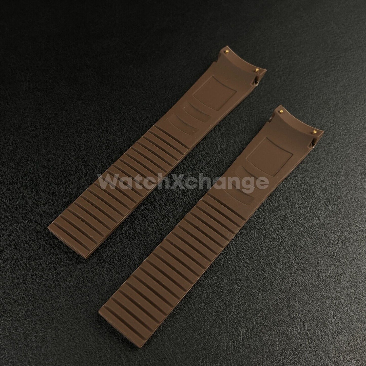 Brown 21mm Silicone Watchband For Patek Philippe Aquanaut Grenade 5164 5167