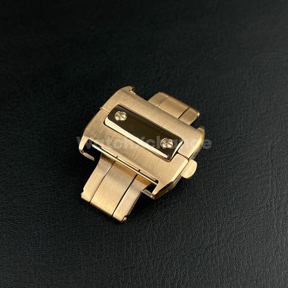 Rose Gold 18 21mm Stainless Steel Deployment Buckle/Clasp CARTIER SANTOS Watch