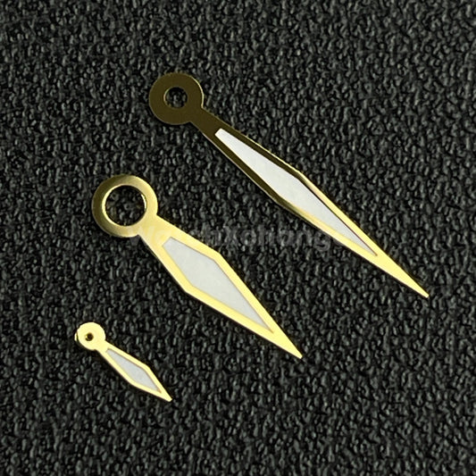 Gold Diamond Watch Hands For ETA 6497/6498 Seagull ST3600/ST3620 Movements