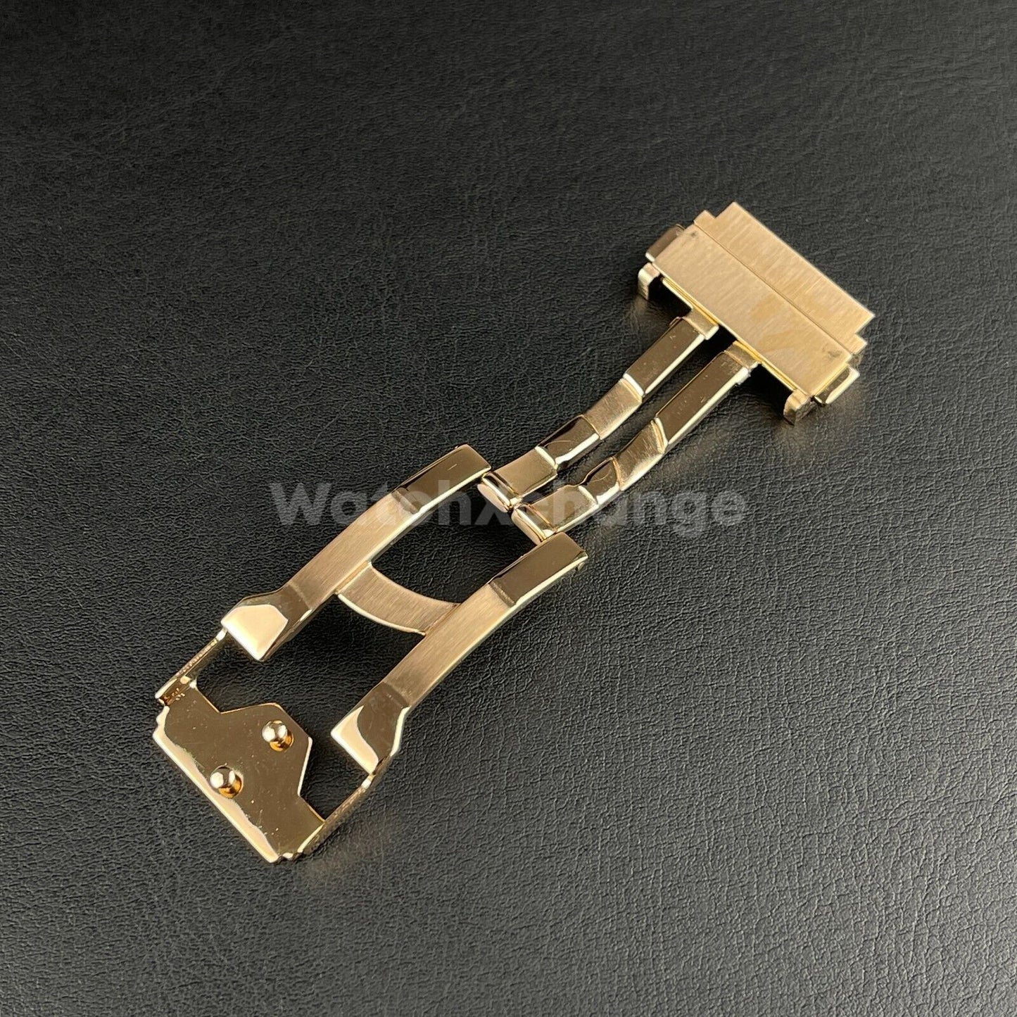 Rose Gold 20mm Clasp For HUBLOT Watch Rubber Strap Band Buckle Stainless Steel