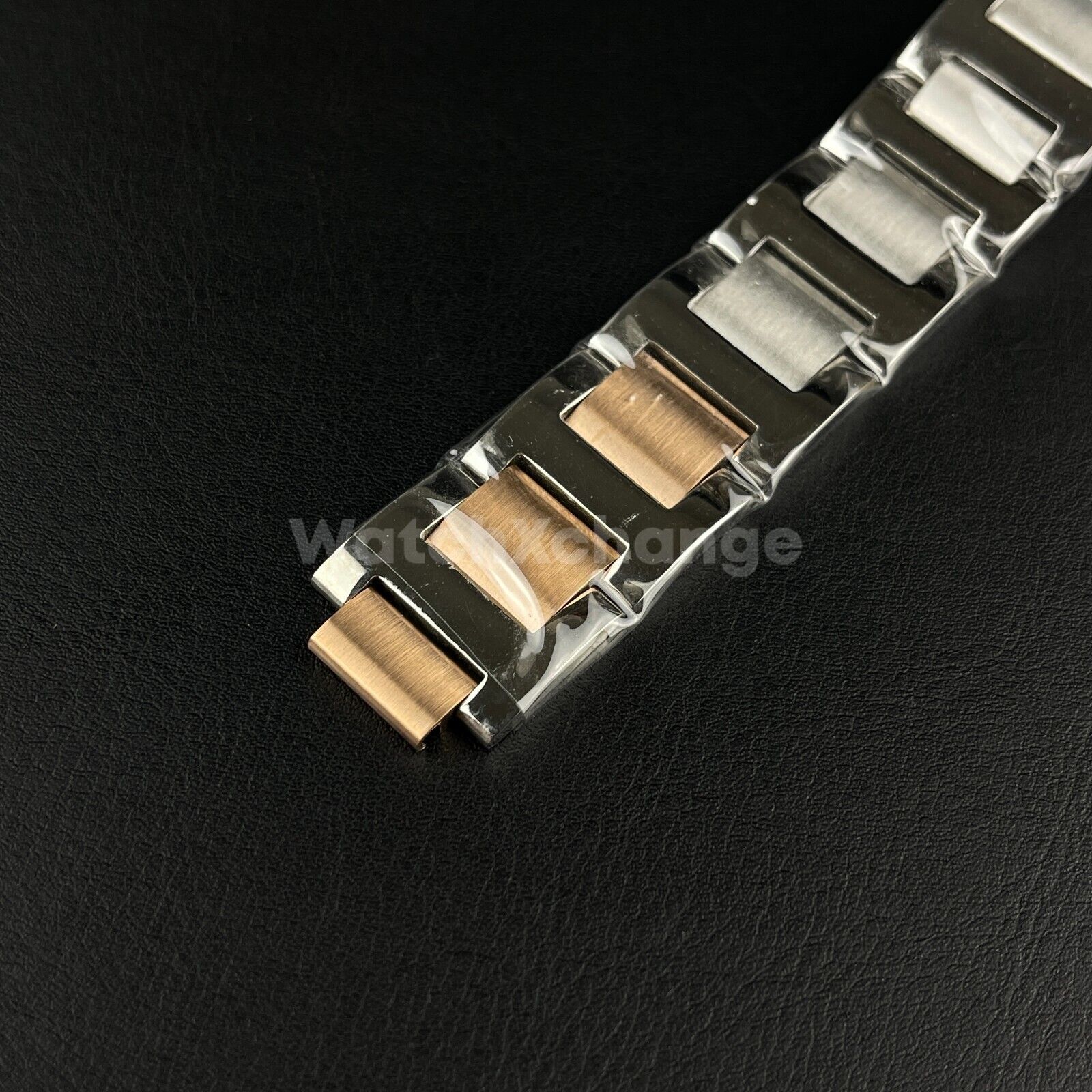 Silver & Rose Gold Stainless Steel Watch Strap Bands Fit Ballon Bleu De Cartier