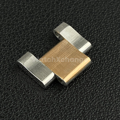 Silver & Rose Gold 16mm Link for Rolex Oyster Bracelet Stainless Steel Bracelet