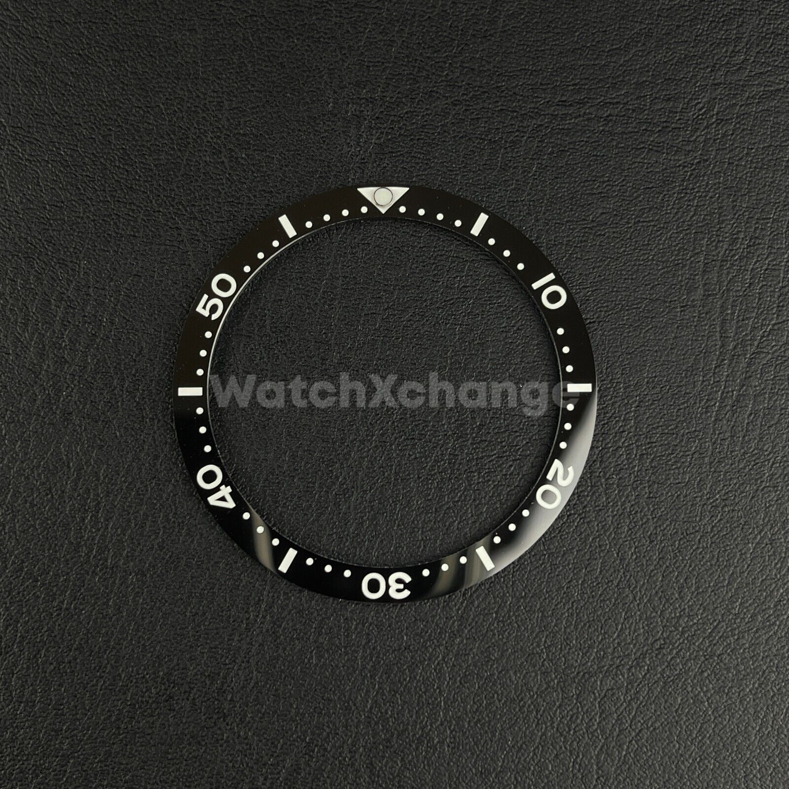 Black & White 38mm Flat Ceramic Bezel Insert For Divers Watch Seiko Mod SKX SRPD