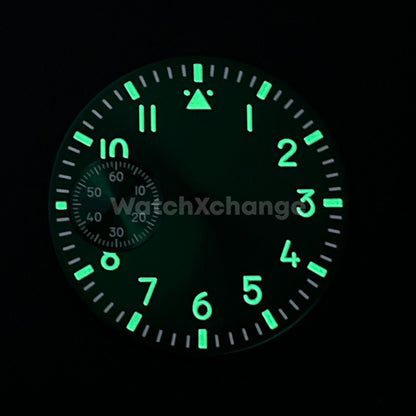 37mm Blue Watch Dial Green Luminous For ETA6497 Seagull ST3600 Movement Part