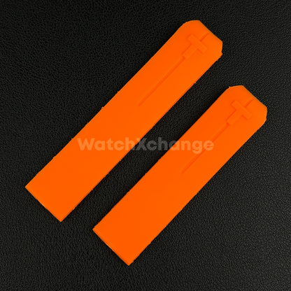 For T-TOUCH Watch TISSOT 20mm / 21mm Rubber Z353 Strap Band Clasp Buckle Orange