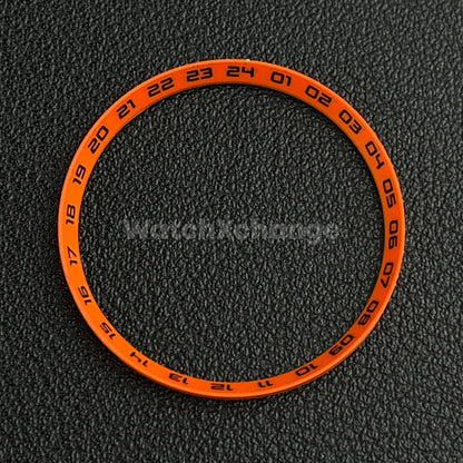 Orange & Black Chapter Ring for Seiko SKX007 SRPD & Mod Watches 30.5mm NH36 NH35