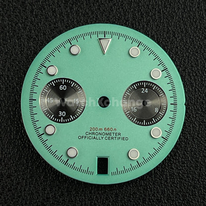 Light Green Turquoise 30mm Watch Dial Accessory for VK64 Quartz Movement