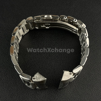 24mm Stainless Steel fit TAG Heuer Carrera Silver Watch Strap Band Bracelet