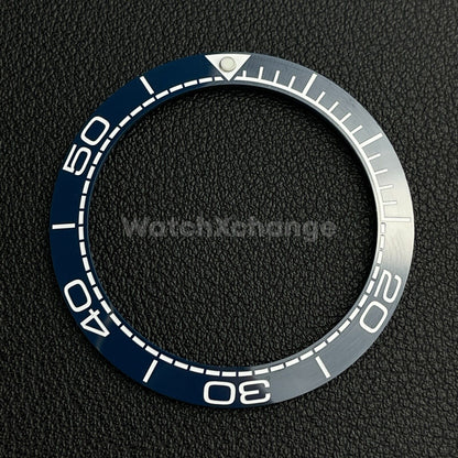 Blue & White Ceramic Bezel Insert 41.5mm for Rolex Seiko SKX SRPD Omega