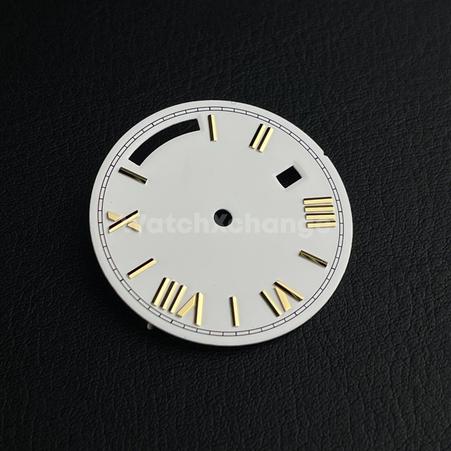 28.5mm White Gold Watch Dial Replacement for Seagull ST16 Movement Roman Numeral