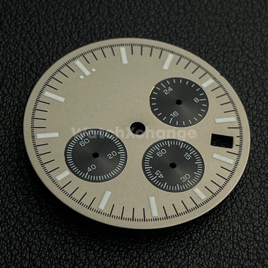 Khaki 31.5mm Modified Watch Dial Accessory for VK63 Quartz Movement