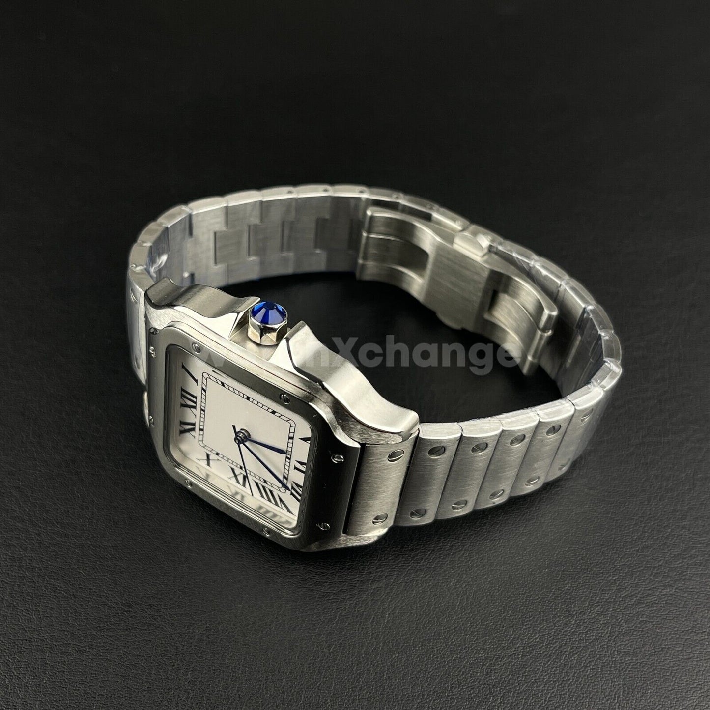 42mm Square White Dial Stainless Steel NH35A Automatic Men Sapphire Luxury Watch