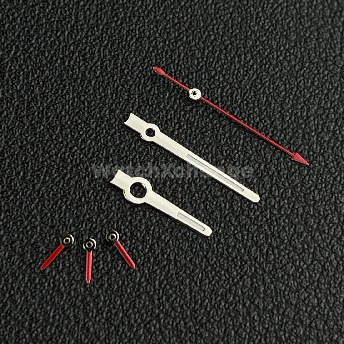 Red & Silver Watch Hands Green Luminous 6 Watch Hands for Japan VK63 Movement