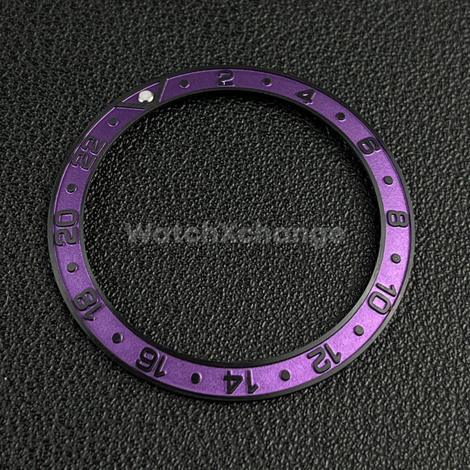 Purple & Black 38mm Sloping Bezel Insert For Watch GMT Seiko Rolex SKX007 SRPD