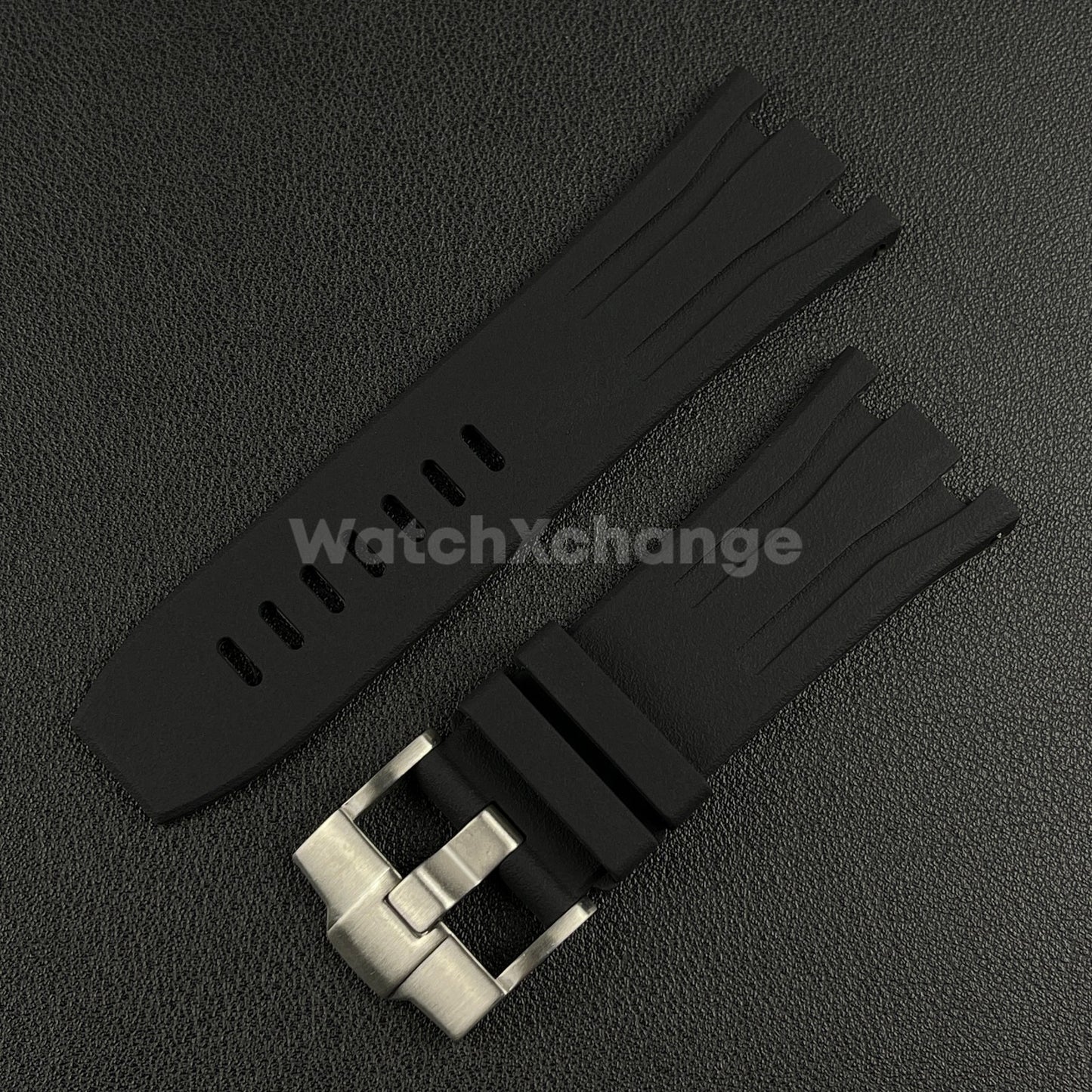 For Audemars Piguet Royal Oak Offshore 44mm Case 30mm Black Rubber Watch Strap