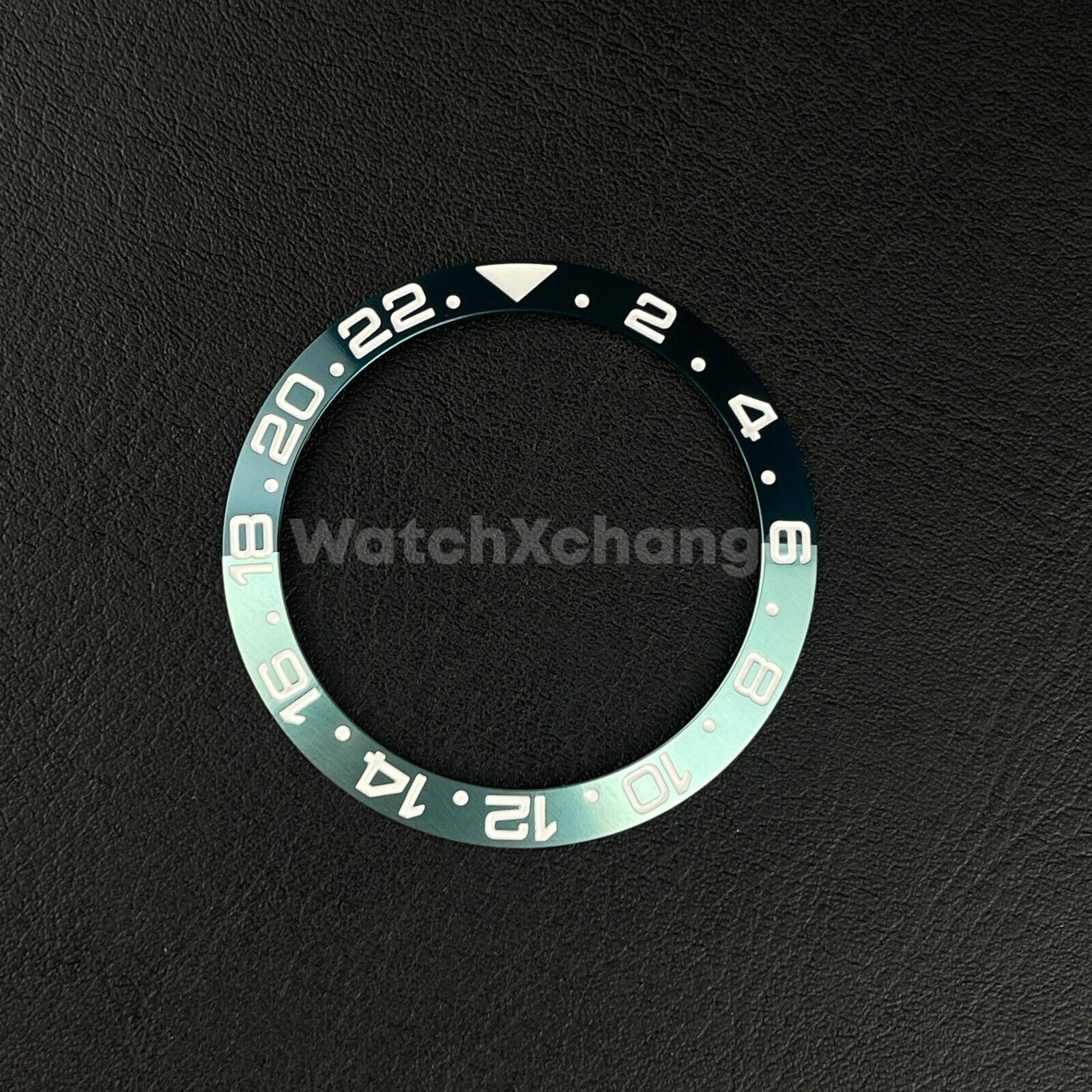 38mm Aluminium Bezel insert Dark Teal Green & White For Rolex Seiko SKX SRPD