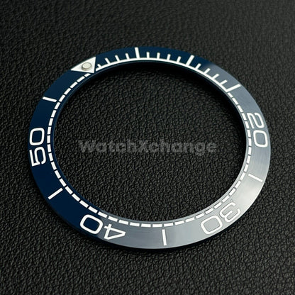 Blue & White Ceramic Bezel Insert 41.5mm for Rolex Seiko SKX SRPD Omega
