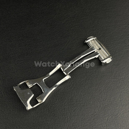 Silver Stainless Steel Deployment Clasp For Omega Seamaster Watch 16 18 20mm