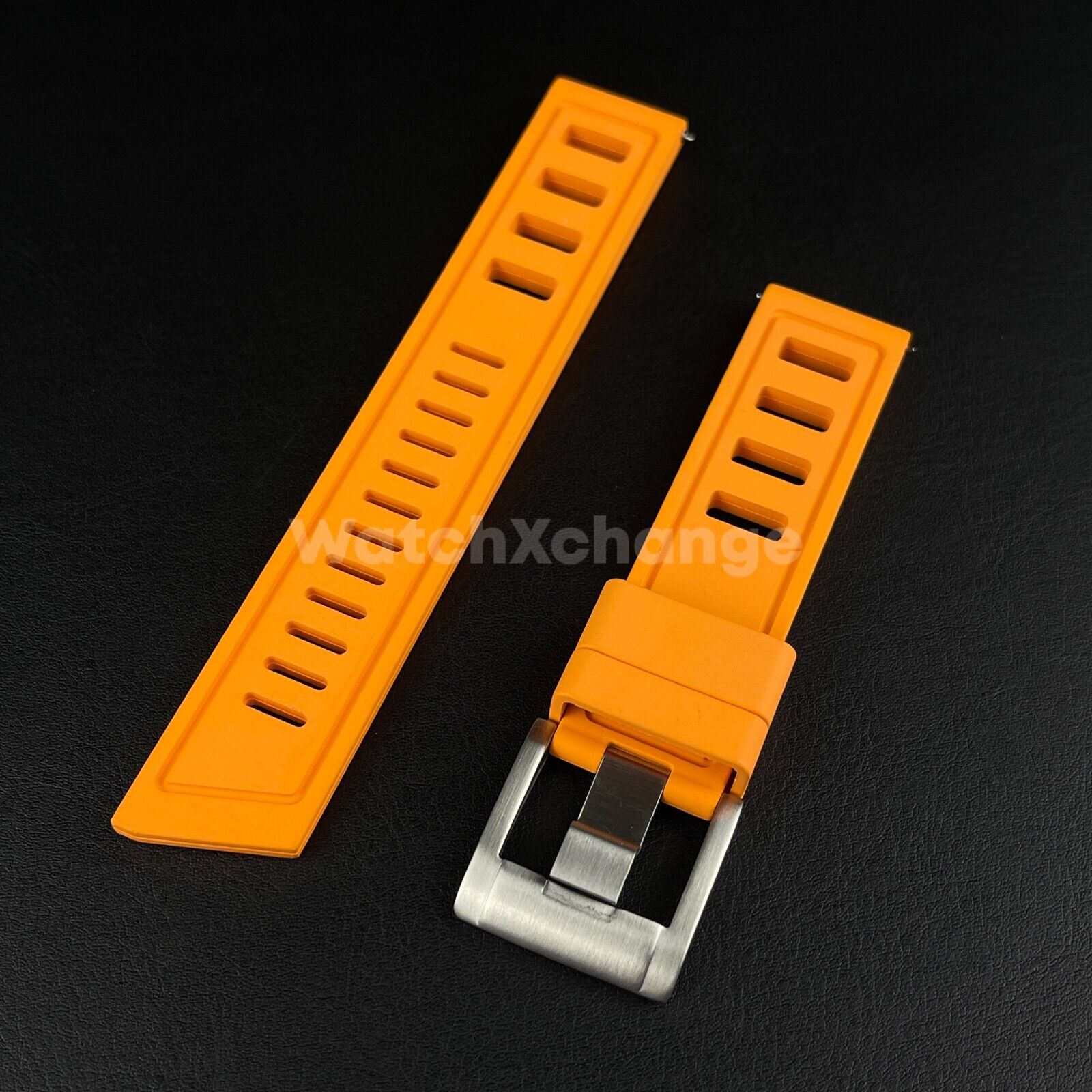 High Quality Premium FKM Rubber Watch Strap Band 20mm Various Colours