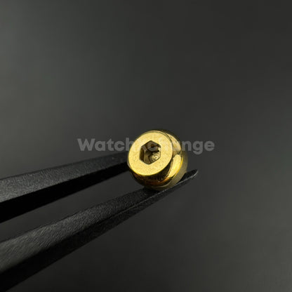 Gold 3pcs Watch Case Screw for Seiko SNE497 498 499 518 533 535 537 Tuna Diver