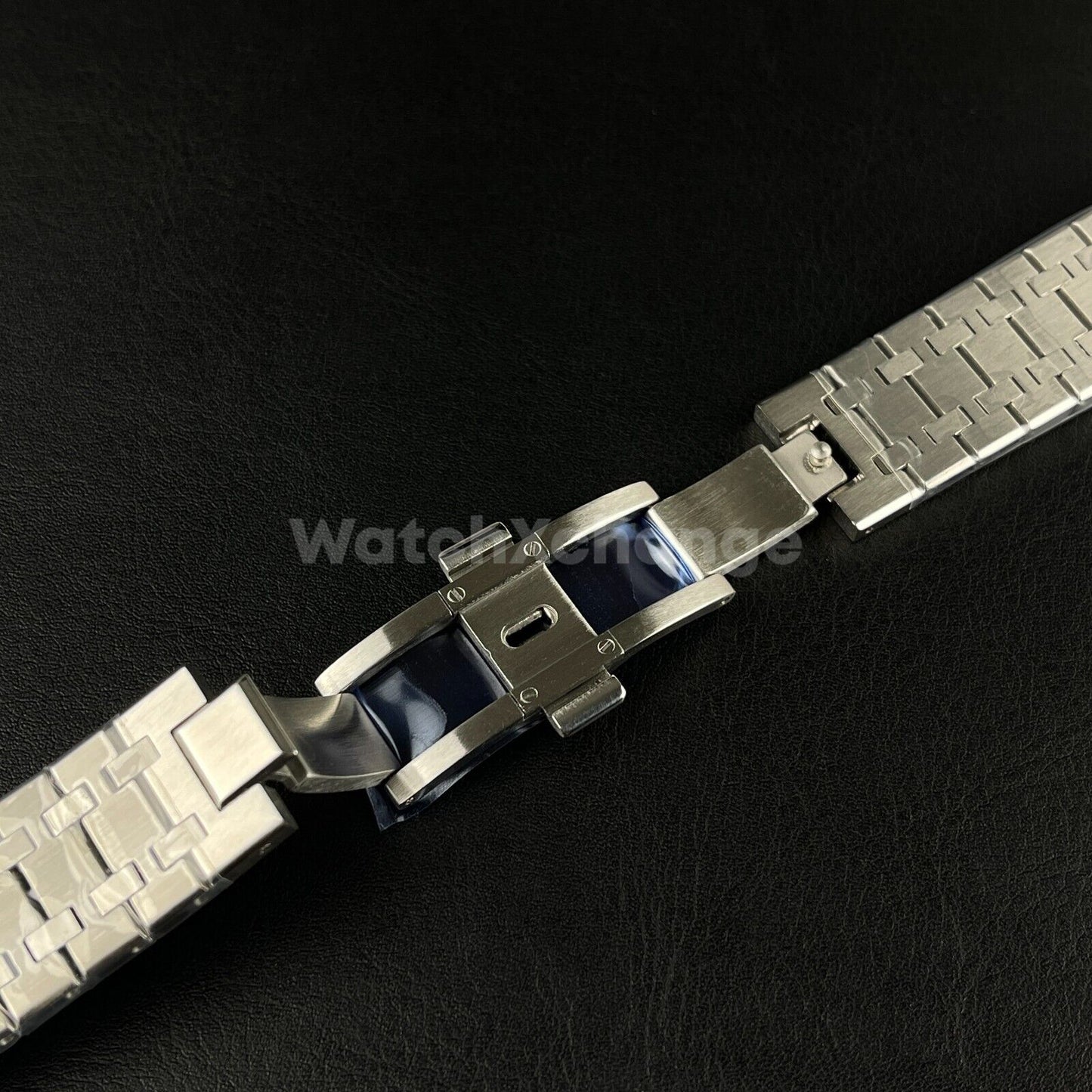 Stainless Steel Octagonal 42mm Automatic Watch Case Bracelet Transparent Back