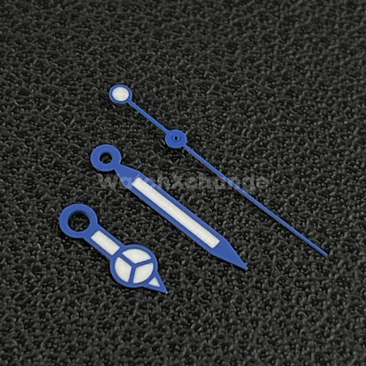 Blue Mercedes Watch Hands For SEIKO NH35A/36/4R/7S Movements