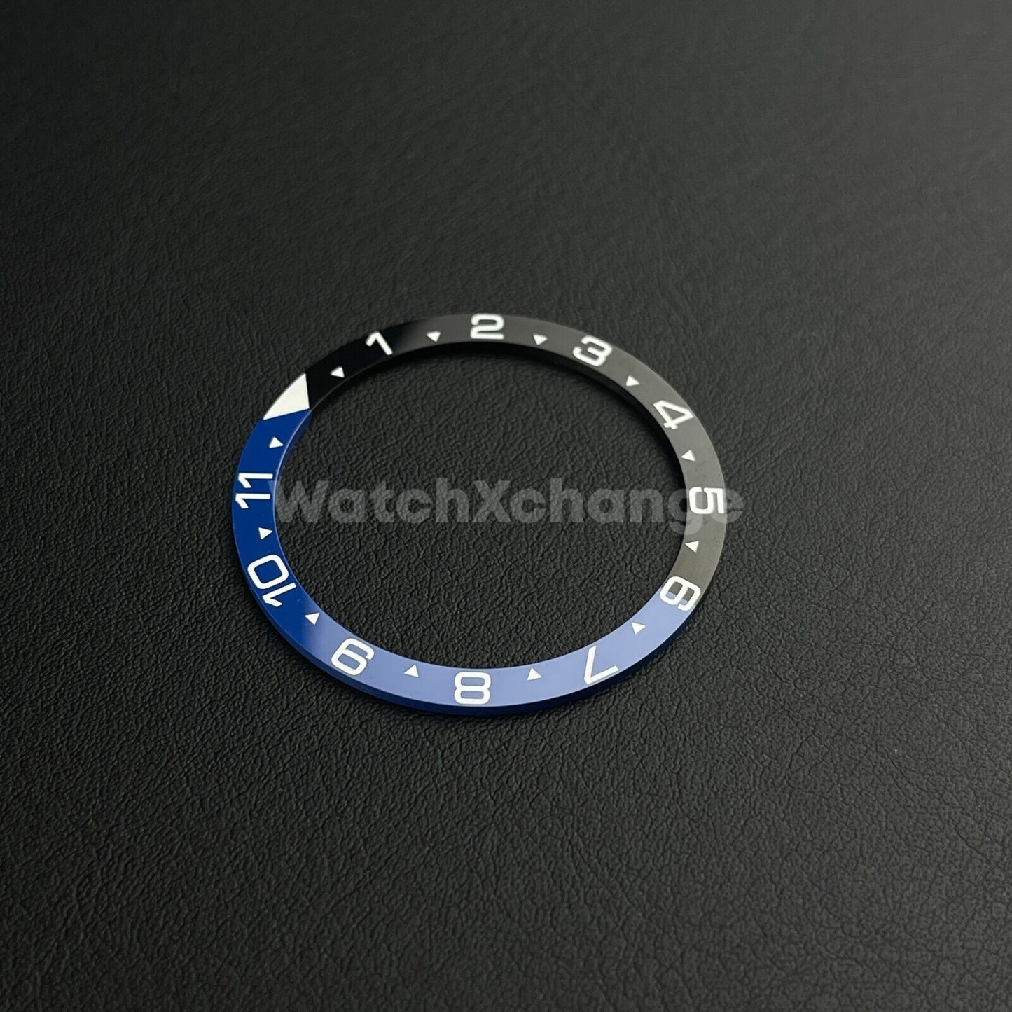 Black & Blue 38mm Flat Ceramic Bezel Insert For Divers Watch Seiko Mod SKX SRPD