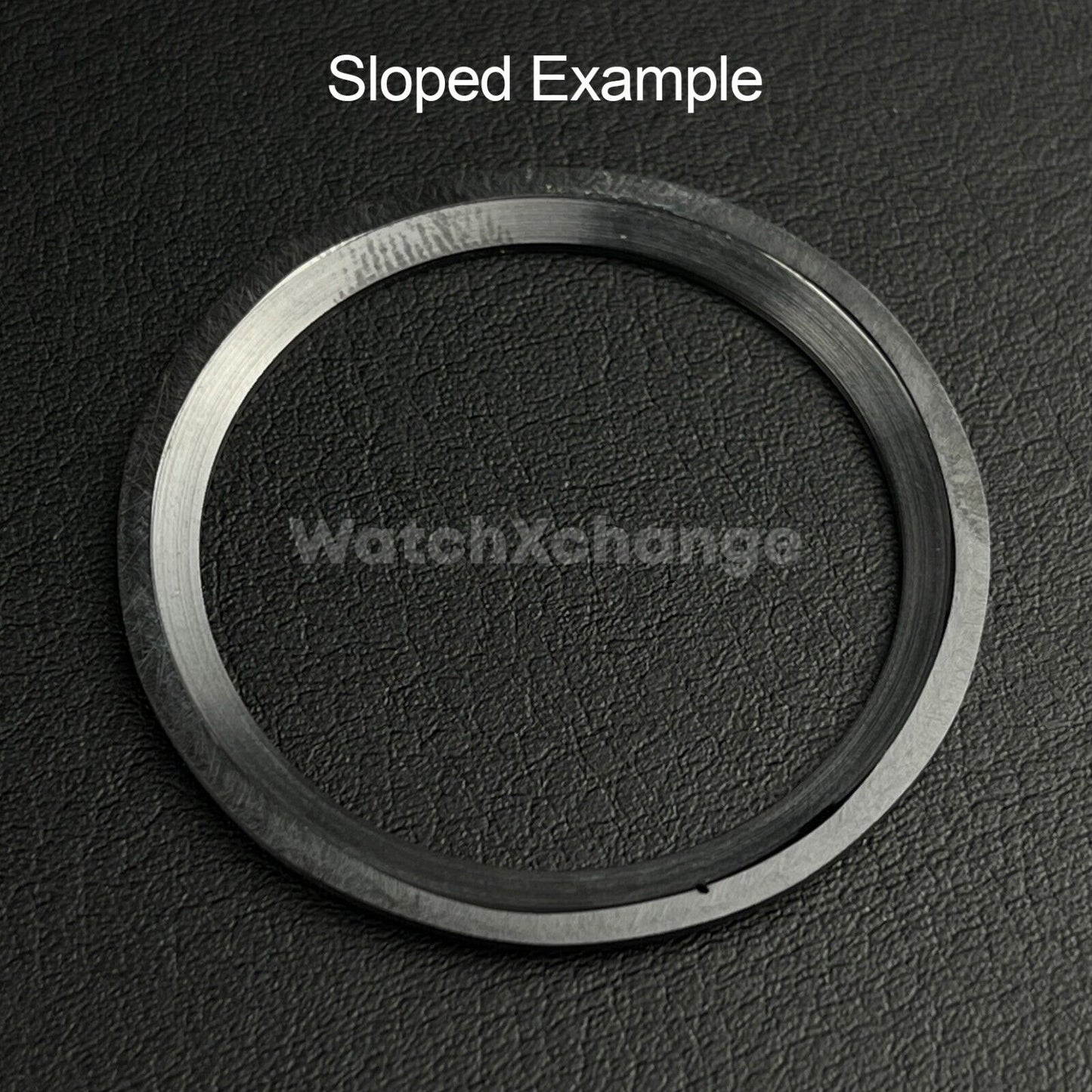 Black Ceramic Bezel Insert 38mm GMT For Rolex Seiko SKX007 SKX009 SRPD Sloped