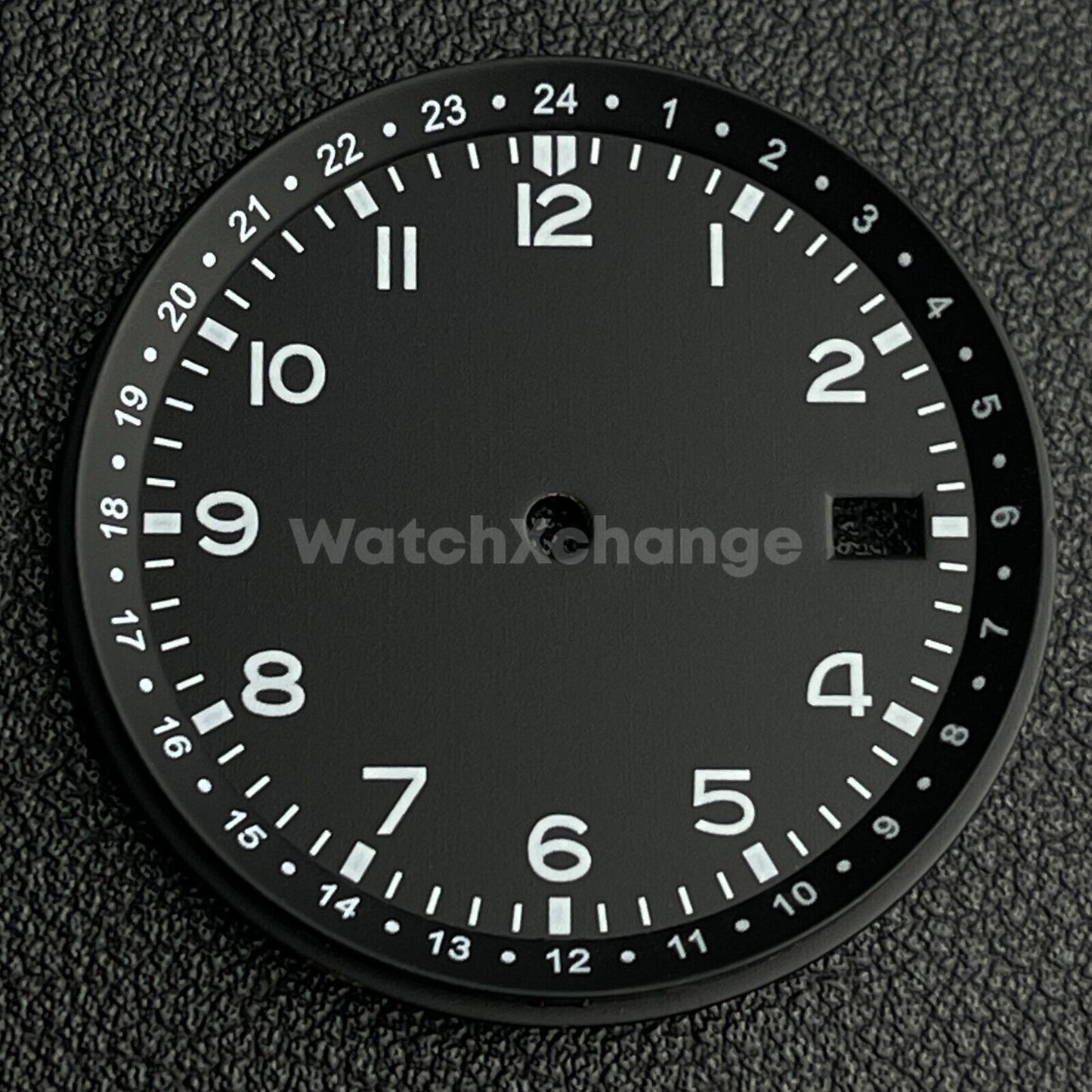 33.5mm Black Watch Dial for SEIKO NH35 NH36 Watch Movement