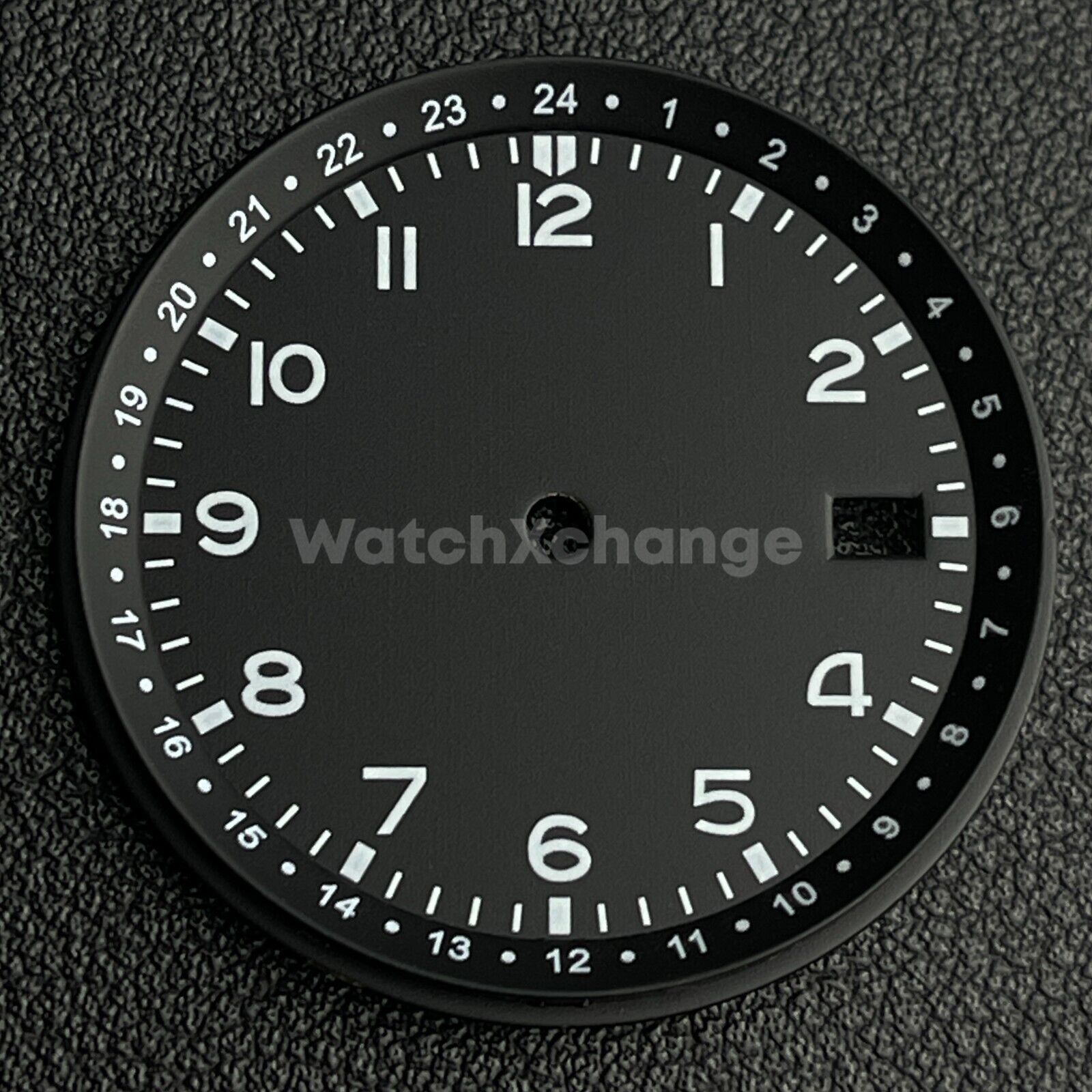 33.5mm Black Watch Dial for SEIKO NH35 NH36 Watch Movement