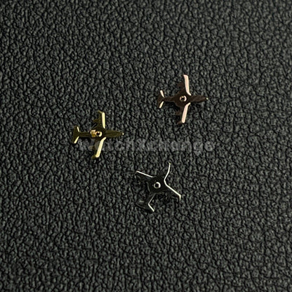 Airplane Shape Second Watch Hand for VK63 Movements Silver Rose Gold
